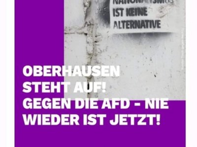 Oberhausen steht auf! Demo 24.01.2024, Friedensplatz